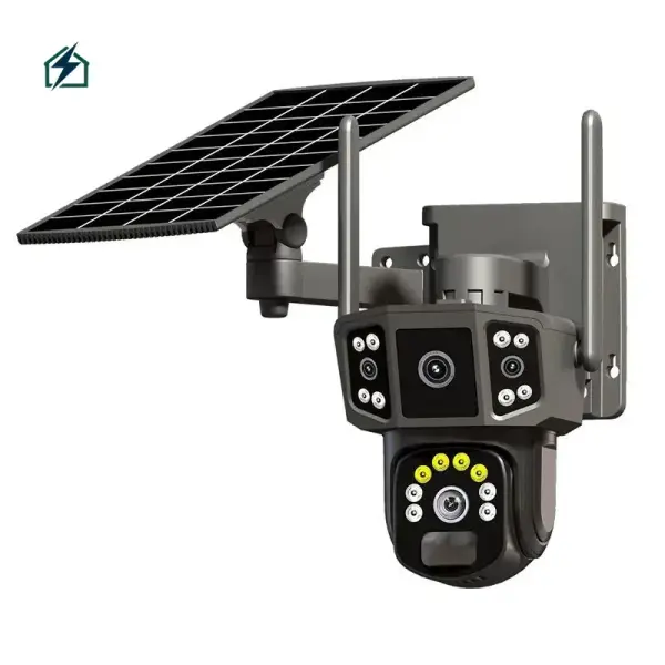 V380 Solar Bullet & Dome Hybrid Security Camera – Wireless PTZ Outdoor Wi-Fi CCTV Camera for Homes & Businesses in Ghana