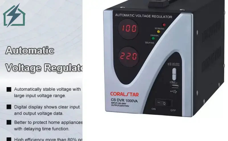1000VA Digital Voltage Stabilizer 230V Ghana  Automatic Voltage Regulator with USB (2)