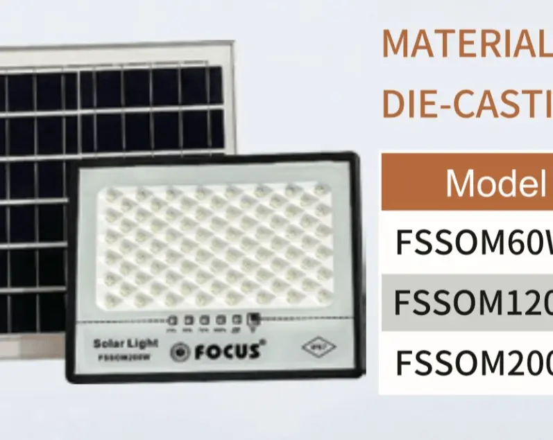 100W Solar LED Flood Light Outdoor – IP67 Waterproof Security Light with Solar Panel for Ghana (1)