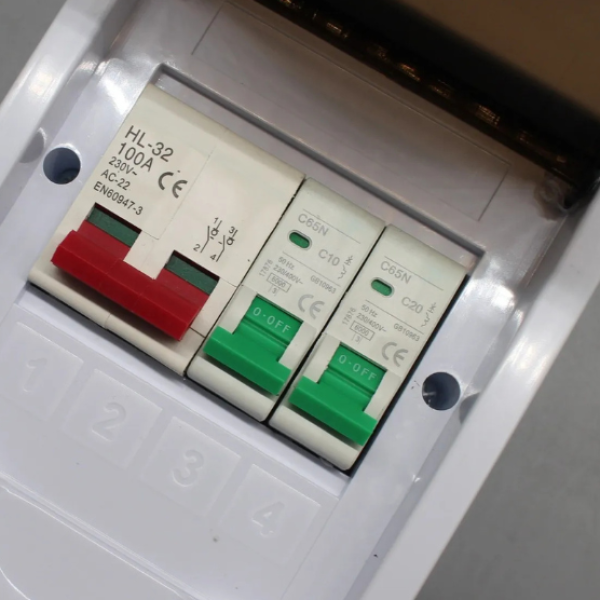 2 Way Outdoor ABS Distribution Box IP40 – Circuit Breaker Power Box Ghana