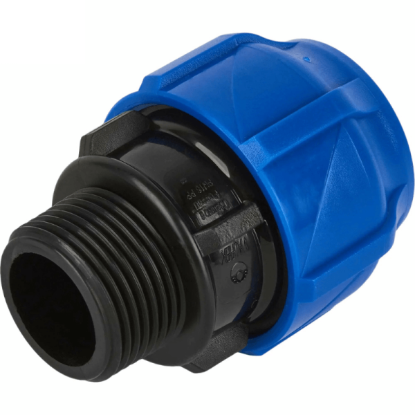 2.5 Inch HDPE Male Thread Adaptor (75mm) – Heavy Duty Compression Pipe Fitting for Water Supply & Irrigation Ghana