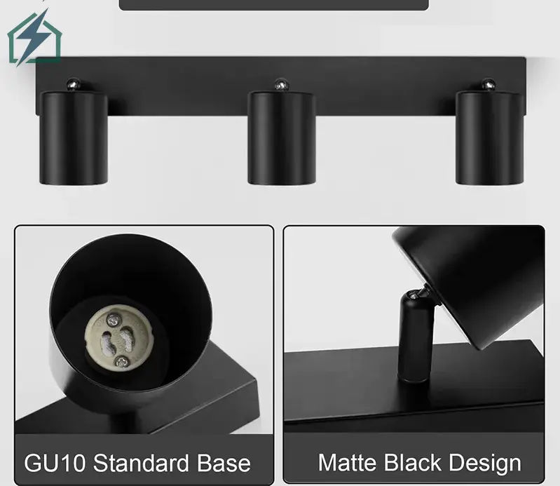 3 Way Ceiling Spot Light Bar – Adjustable Modern GU10 LED Ceiling Spotlight for Homes & Offices Ghana (6)