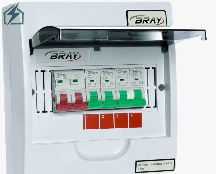 4 Way RCCB Outdoor Distribution Box ABS Weatherproof Main Switch Box Ghana (1)