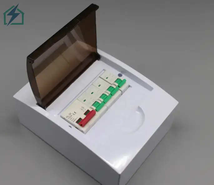4 Way RCCB Outdoor Distribution Box ABS Weatherproof Main Switch Box Ghana (3)