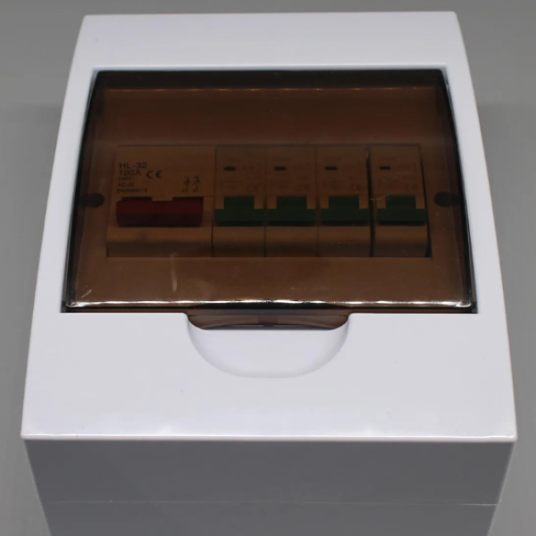 4 Way RCCB Outdoor Distribution Box ABS Weatherproof Main Switch Box Ghana