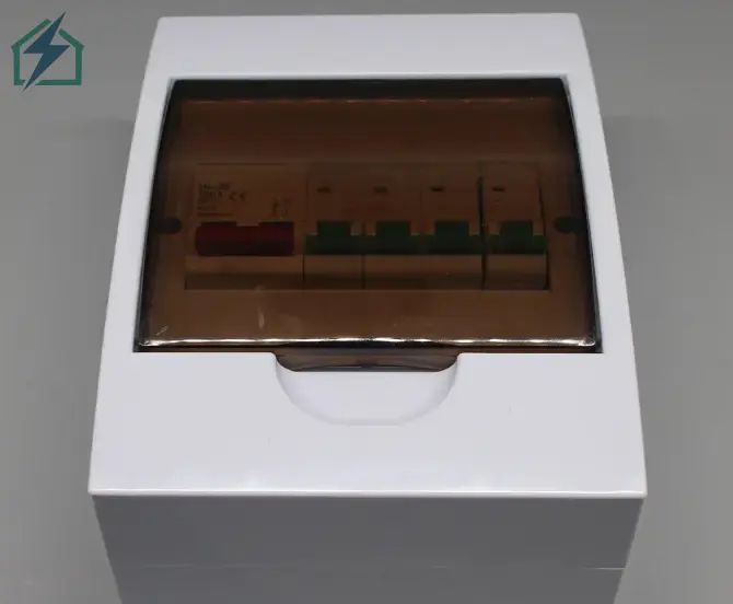 4 Way RCCB Outdoor Distribution Box ABS Weatherproof Main Switch Box Ghana (4)