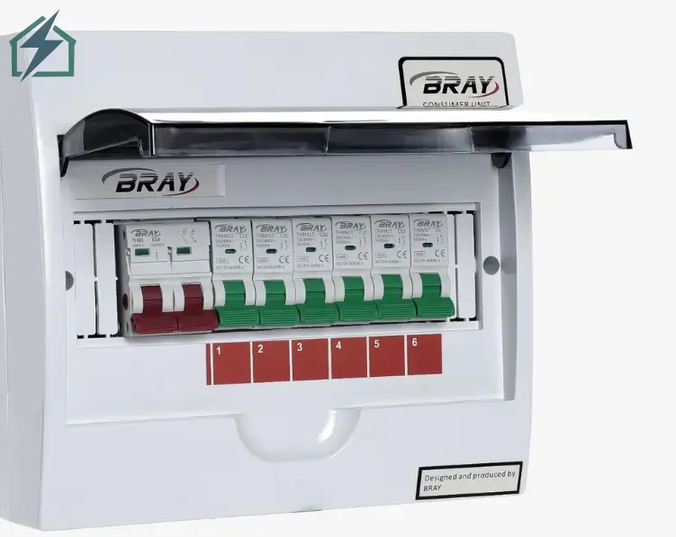 6 Way RCCB Outdoor Distribution Box ABS Weatherproof Main Switch Box Ghana (3)
