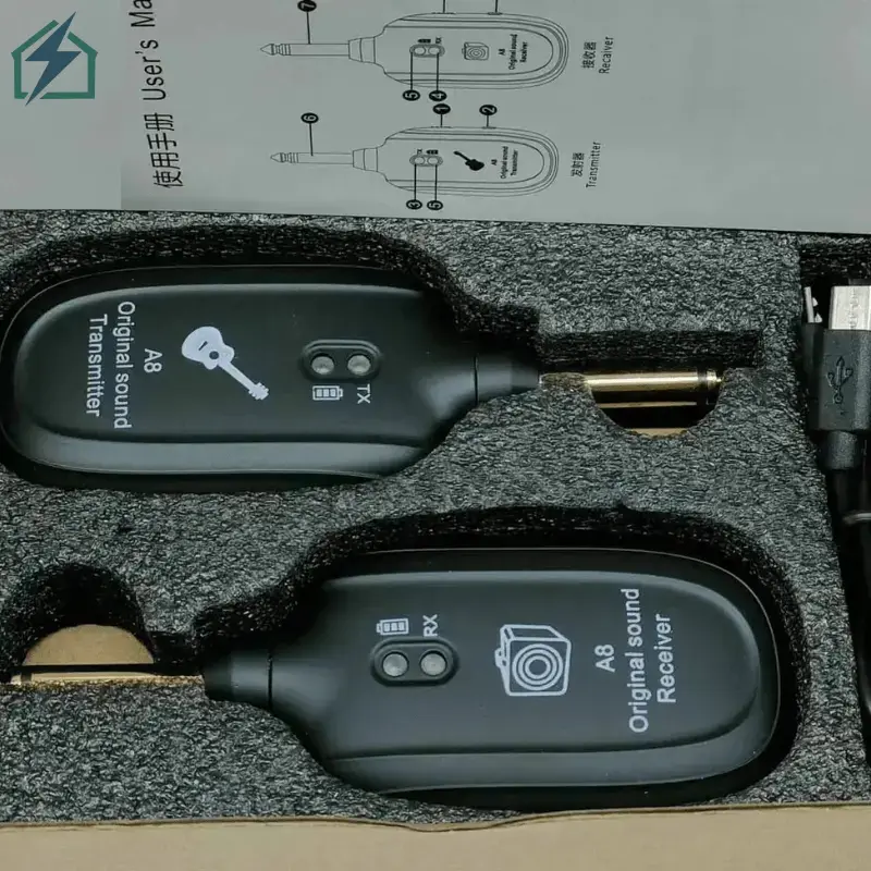 A8 Wireless Guitar Pickup – Wireless Guitar Audio Transmitter for Electric Guitars Ghana (1) - Copy
