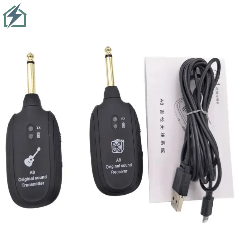 A8 Wireless Guitar Pickup – Wireless Guitar Audio Transmitter for Electric Guitars Ghana (3)