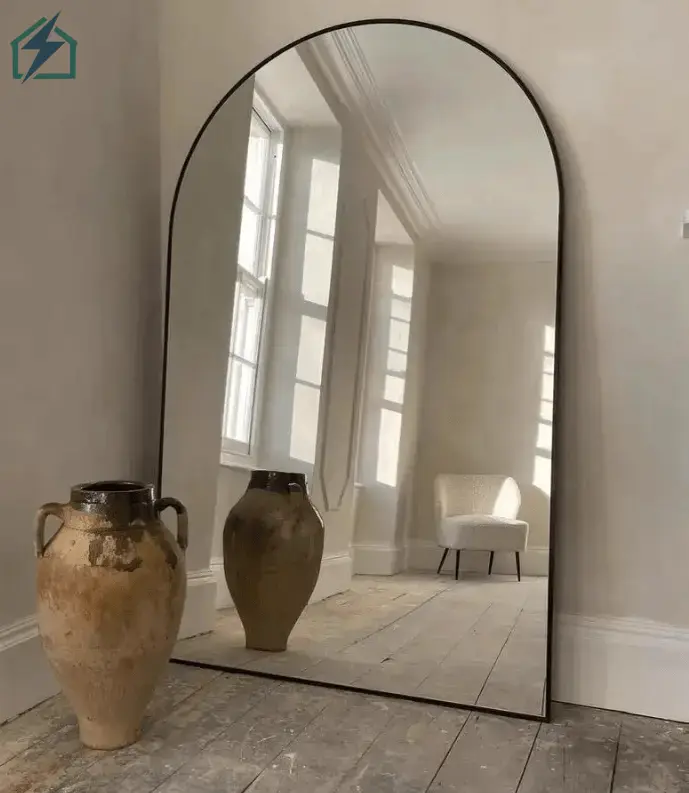Arched Full Length Mirror – Modern Standing & Wall Dressing Mirror for Bedrooms, Salons & Boutiques Ghana (5)