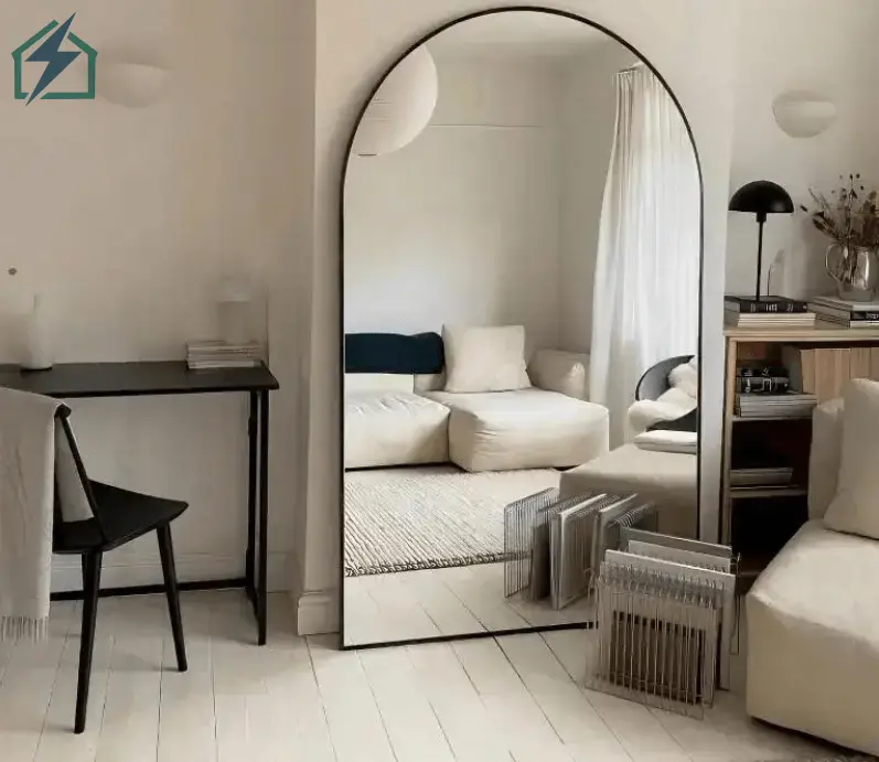 Arched Full Length Mirror – Modern Standing & Wall Dressing Mirror for Bedrooms, Salons & Boutiques Ghana (6)