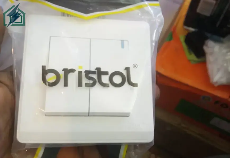 Bristol 2 Gang 2 Way Switch Ghana  UK Standard Double Light Switch (6)