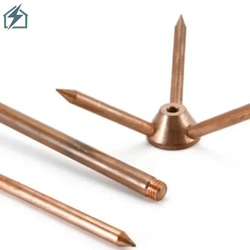 Copper Lightning Rod 200kA – Heavy Duty Lightning Protection Air Terminal Ghana (1)