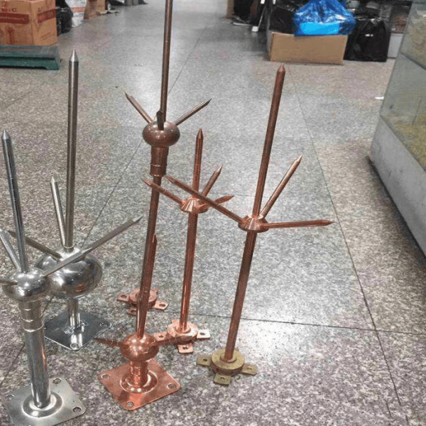 Copper Lightning Rod 200kA – Heavy Duty Lightning Protection Air Terminal Ghana