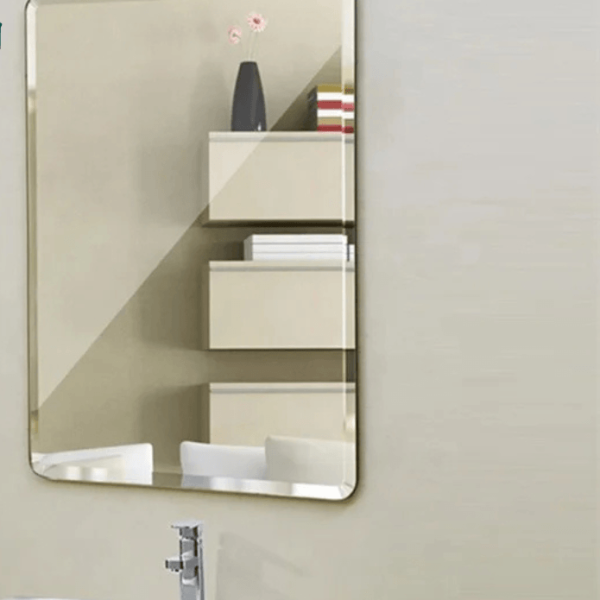 Frameless Decorative Wall Mirror – Modern Float-Shaped Wall Mirror for Bathrooms, Living Rooms & Home Décor Ghana