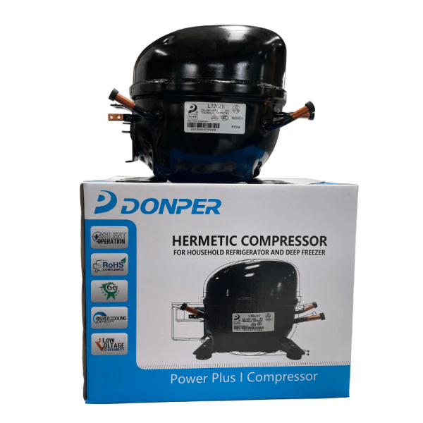 DONPER 1/8HP Fridge Compressor – Refrigerator & Freezer Compressor for R134a/R600a in Ghana