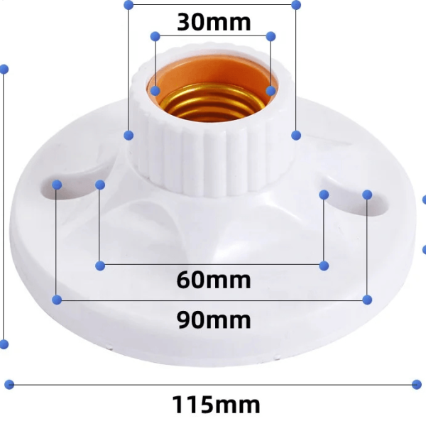 E27 Bulb Holder – Surface Mount Lamp Holder for LED & Energy-Saving Bulbs in Ghana