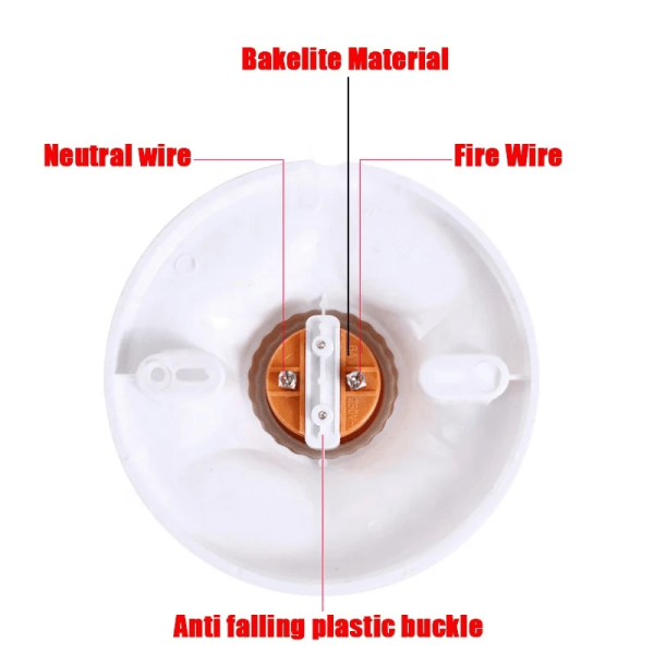 E27 Bulb Holder – Surface Mount Lamp Holder for LED & Energy-Saving Bulbs in Ghana