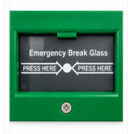 Emergency Door Release Break Glass Call Point – Green