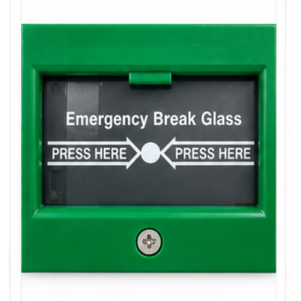 Emergency Door Release Break Glass Call Point – Green