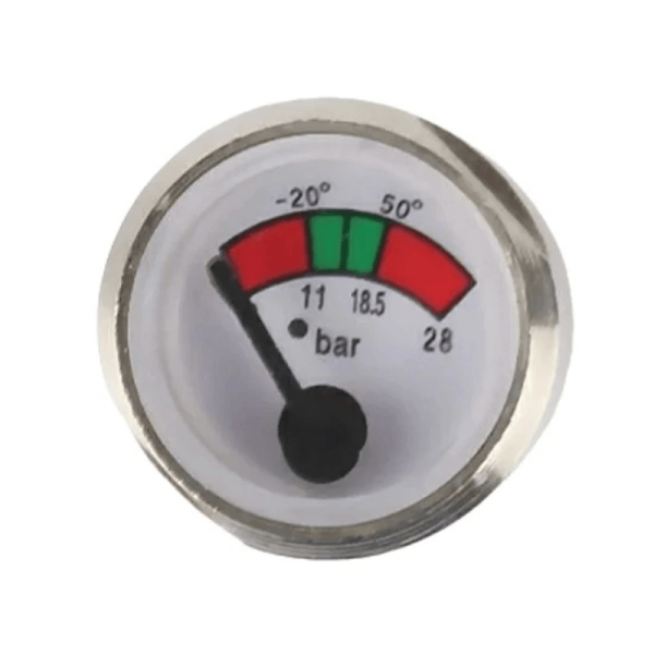 Fire Extinguisher Pressure Gauge 23mm – 0–28 Bar Gauge for ABC Dry Powder Fire Extinguishers Ghana
