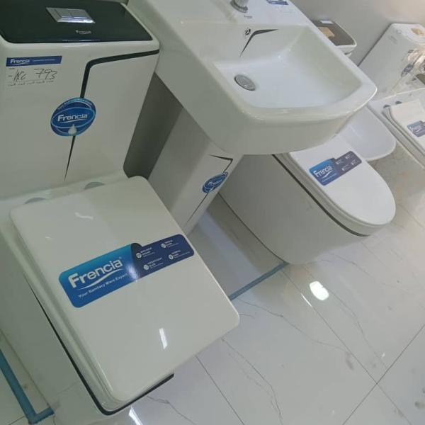 Frencia Tornado Flush Ceramic Toilet – Dual-Flush Two-Piece Floor-Mounted WC