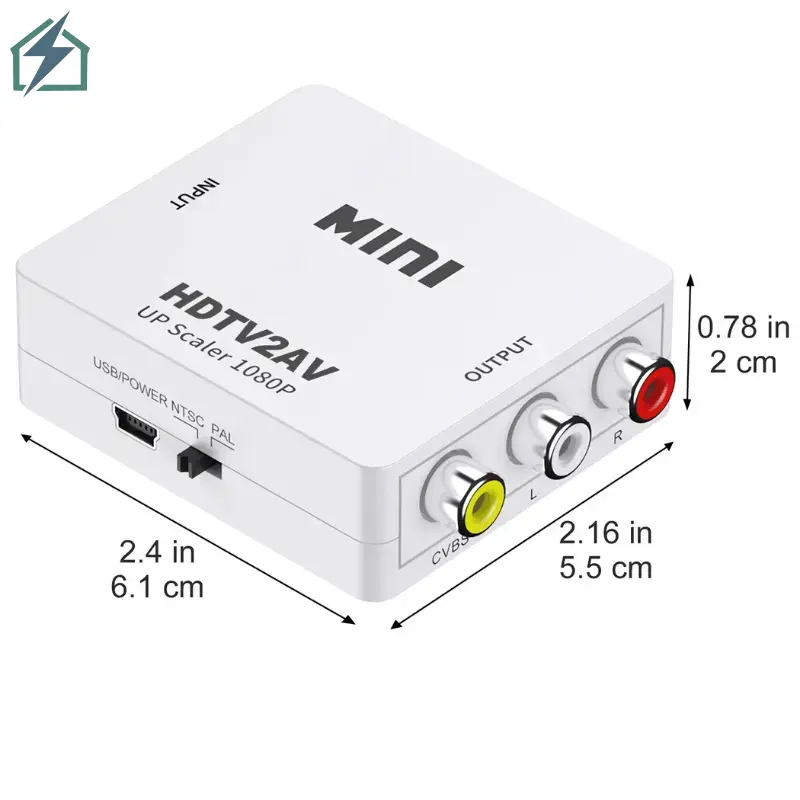 HDMI to RCA Converter – 1080P HDMI to AV Adapter for TVs, Decoders & Gaming Consoles Ghana (2)