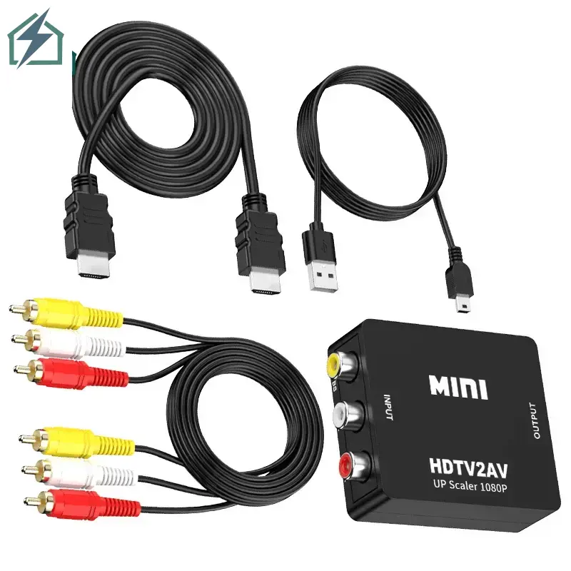 HDMI to RCA Converter – 1080P HDMI to AV Adapter for TVs, Decoders & Gaming Consoles Ghana (3)