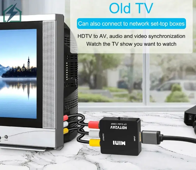 HDMI to RCA Converter – 1080P HDMI to AV Adapter for TVs, Decoders & Gaming Consoles Ghana (6)
