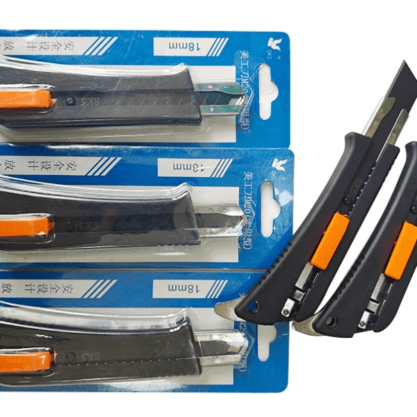 18mm Utility Cutter Knife – Heavy Duty Retractable Cutter Ghana