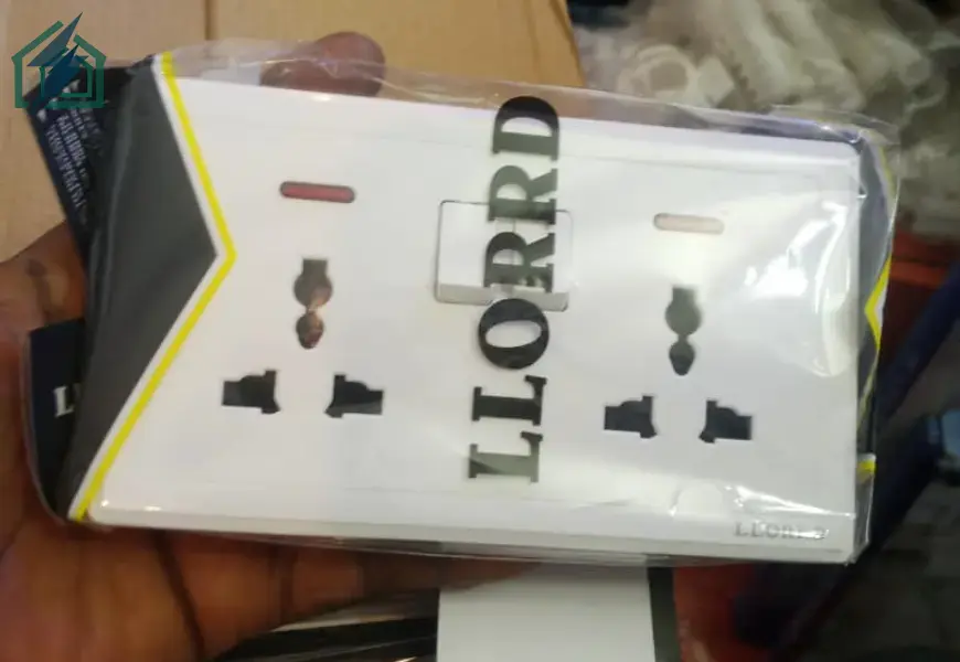 LLORRD 13A Double Socket  UK Wall Power Socket Ghana (4)