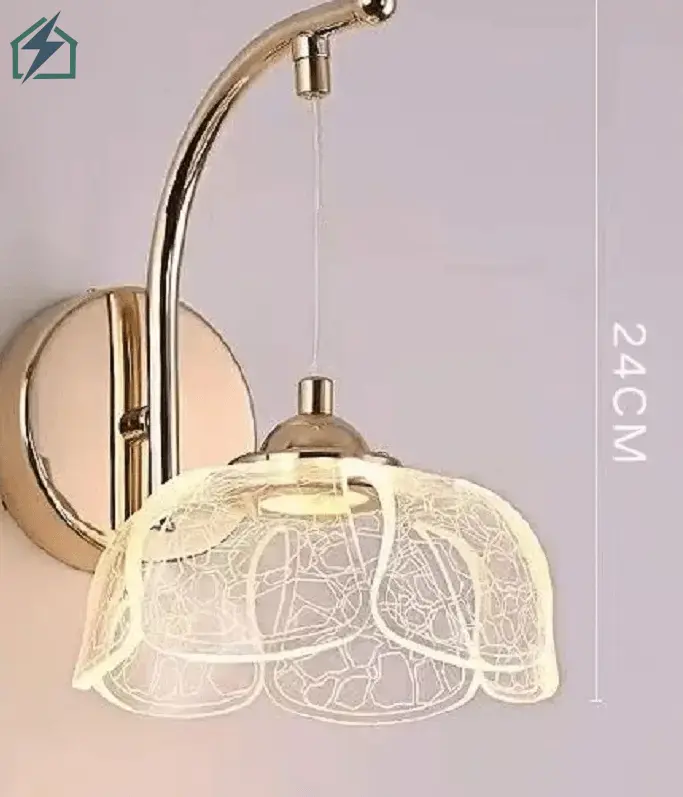 Luxury French Style Bedside Wall Lamp – Modern LED Wall Light for Bedroom, Living Room & Corridor Ghana (4)