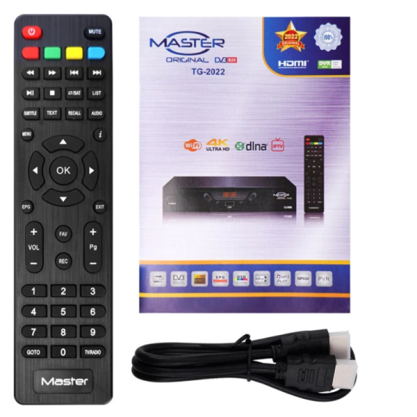 Master TG-2022 Satellite Receiver Decoder DVB-S2 Full HD WiFi Set Top Box Ghana