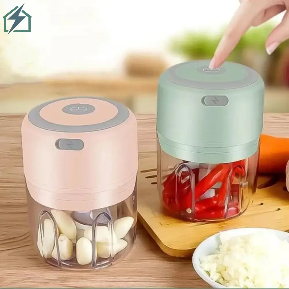 Mini Electric Garlic Crusher Ghana – USB Rechargeable Food Chopper for Garlic, Pepper & Onion USB Rechargeable
