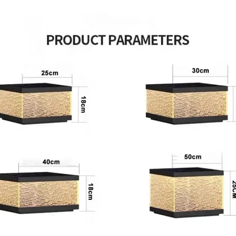 Outdoor Modern Solar LED Gate Pillar Light – Waterproof IP65 for Homes & Offices in Ghana (4)
