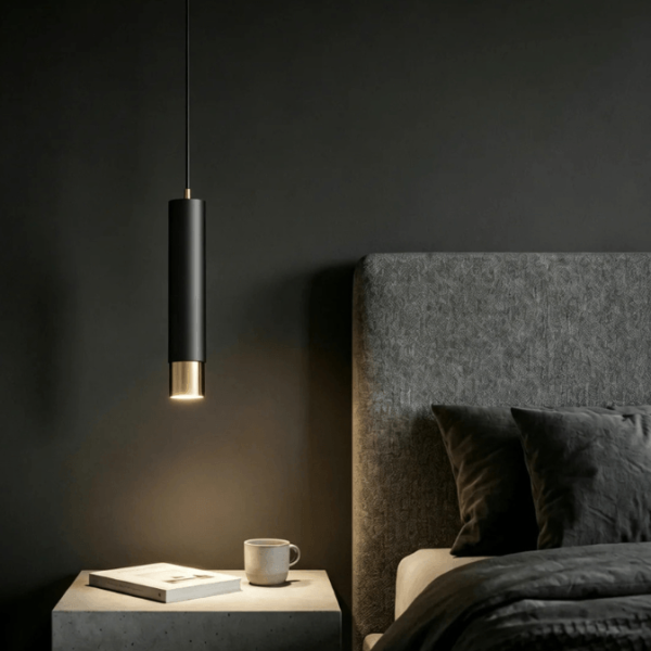 Single Nordic Pipe Pendant Light – Modern GU10 Ceiling Hanging Light for Homes, Cafés & Restaurants Ghana