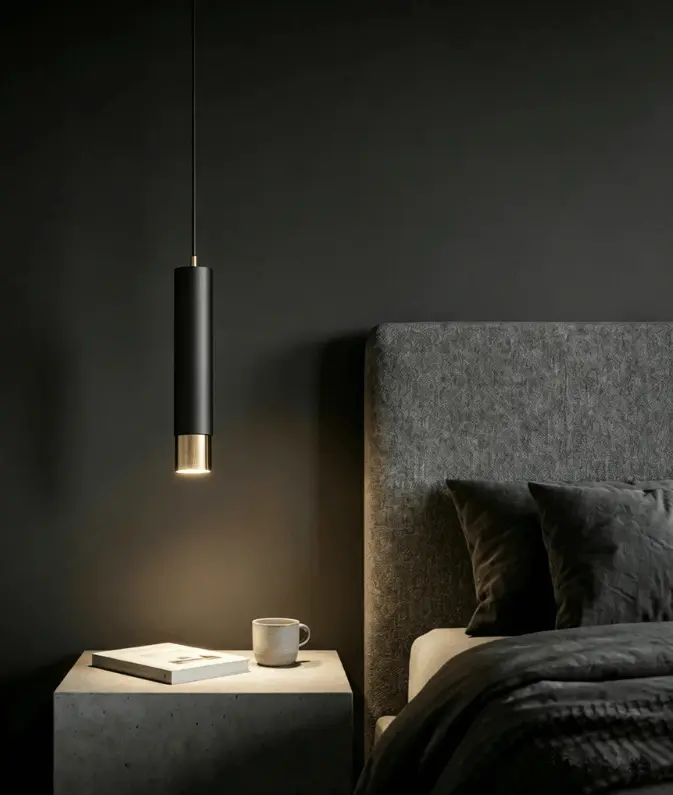 Single Nordic Pipe Pendant Light – Modern GU10 Hanging Ceiling Light in Ghana (2)