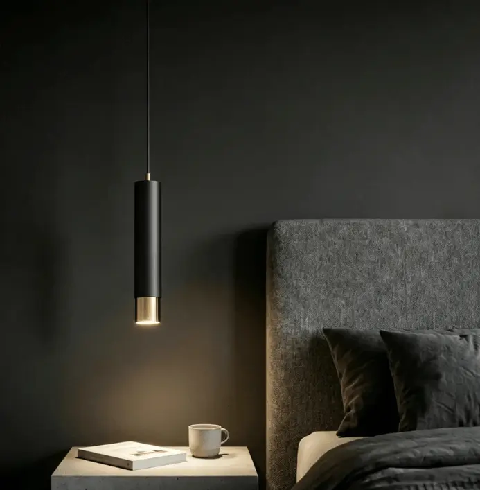 Single Nordic Pipe Pendant Light – Modern GU10 Hanging Ceiling Light in Ghana (3)