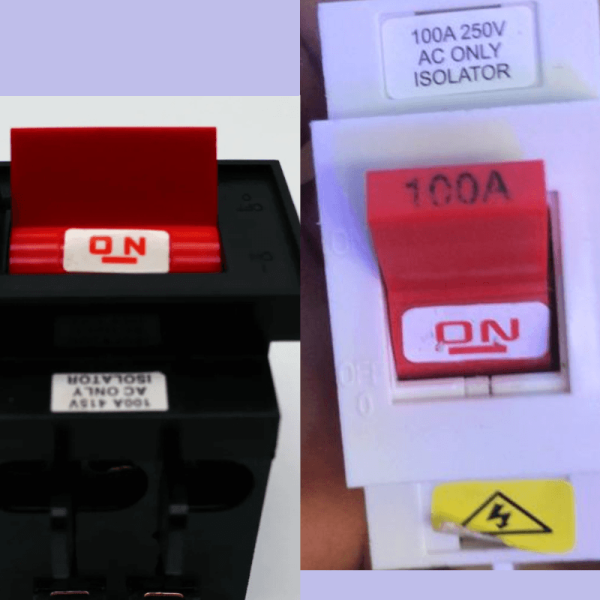 100A Single Phase Isolator Switch – Main Power Cut-Off Switch (220V AC) for Ghana