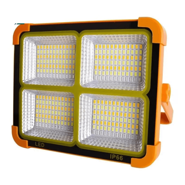 Solar Rechargeable 4 Head LED Flood Light – Outdoor Emergency Security Light Ghana