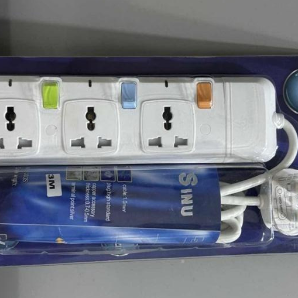 Standard Multi-Hole Extension Socket – 2-3-4-5-6 Outlet Power Strip Ghana