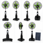 Suiming Energy 18-Inch Rechargeable Solar Fan SM-CF002 – AC/DC with Solar Charging