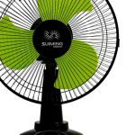 SUIMING Solar Rechargeable Table Fan – 12 Inch Fan with LED Light & USB Phone Charging Ghana