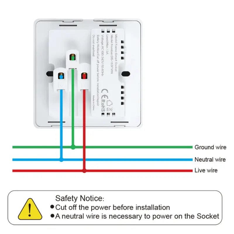 WiFi Smart Socket with Type-C Fast Charging – in Ghana (1)