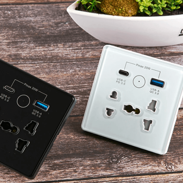 WiFi Smart Socket with Type-C Fast Charging – Tuya Smart Wall Socket for Homes & Offices in Ghana