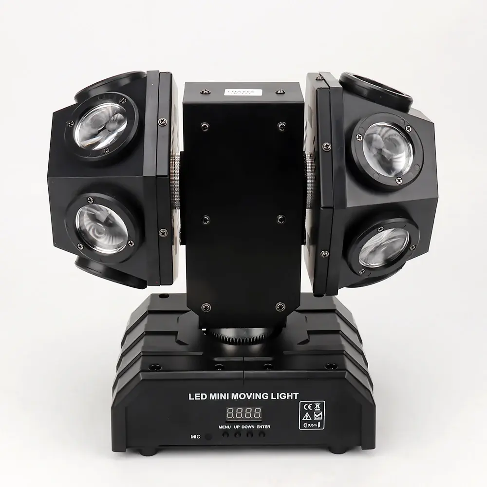 12×12W Double Ball RGB Moving Head Light with Red & Green Laser Effects Ghana (1)