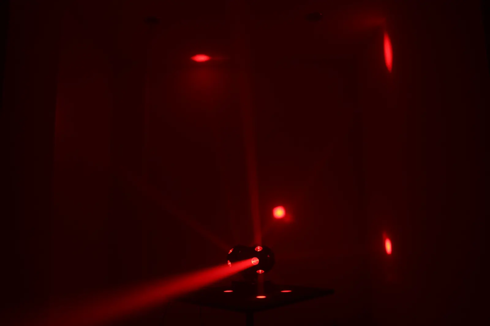 12×12W Double Ball RGB Moving Head Light with Red & Green Laser Effects Ghana (6)