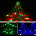 150W Six-Arm RGBW Bee-Eye LED Moving Head Light with Laser & DMX512