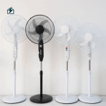 16 Inch Solar Rechargeable Standing Fan – High Power Cooling Fan with Solar Panel