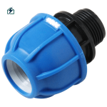 2.5 Inch HDPE Male Thread Adaptor (75mm) – Heavy Duty Compression Pipe Fitting for Water Supply & Irrigation